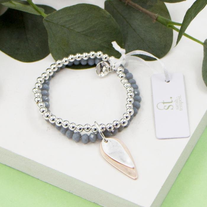 GREY AGATE BRACELET