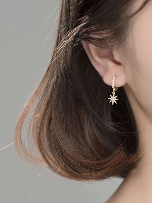 GOLD MOON & STARS EARRINGS