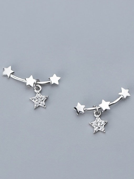 STERLING SILVER STAR EAR CLIMBER