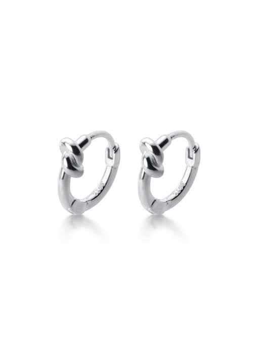 STERLING SILVER LOVE KNOT HUGGIES