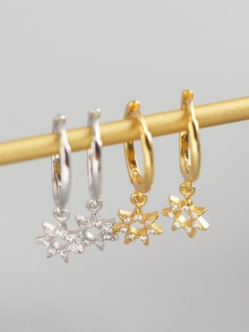 SPARKLE STAR HUGGIE EARRINGS