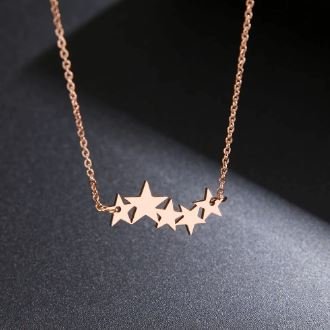 ROSE GOLD STARS NECKLACE