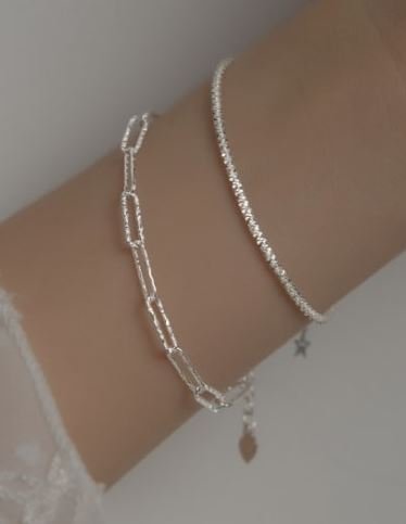 STERLING SILVER LINKS BRACELET