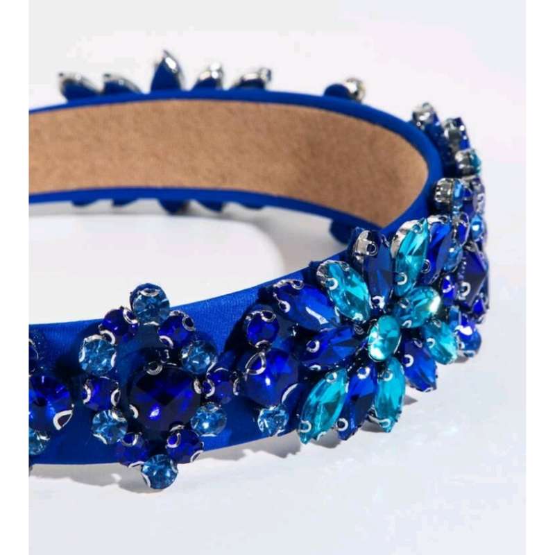 Cobalt Blue Jewelled Headband