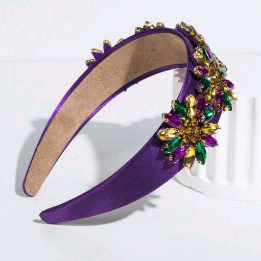 Purple Jewelled Headband