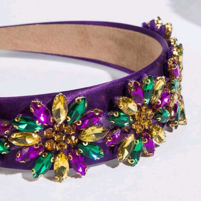Purple Jewelled Headband