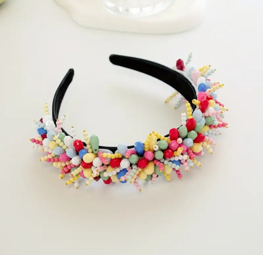 Martha Multicoloured Beaded Headband
