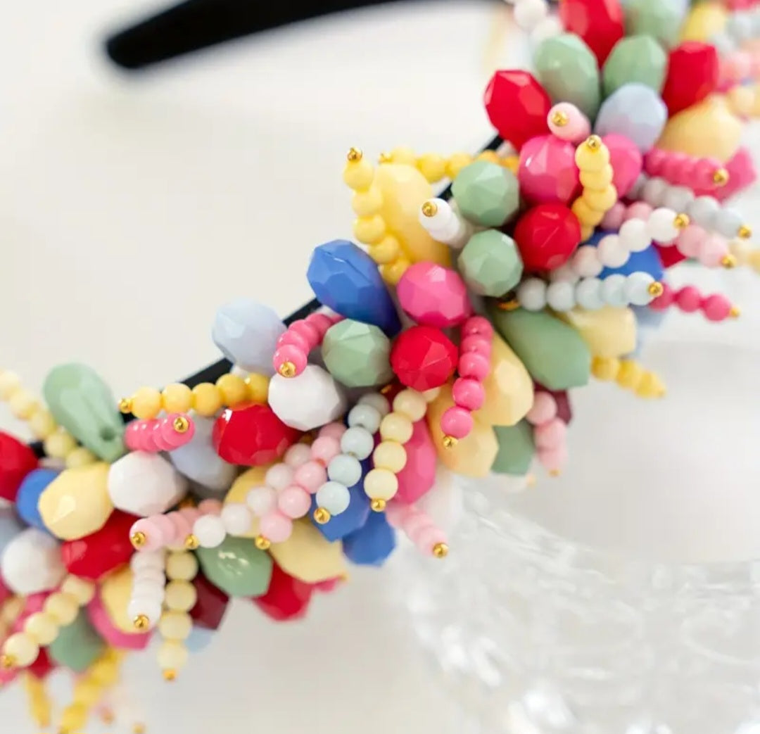 Martha Multicoloured Beaded Headband