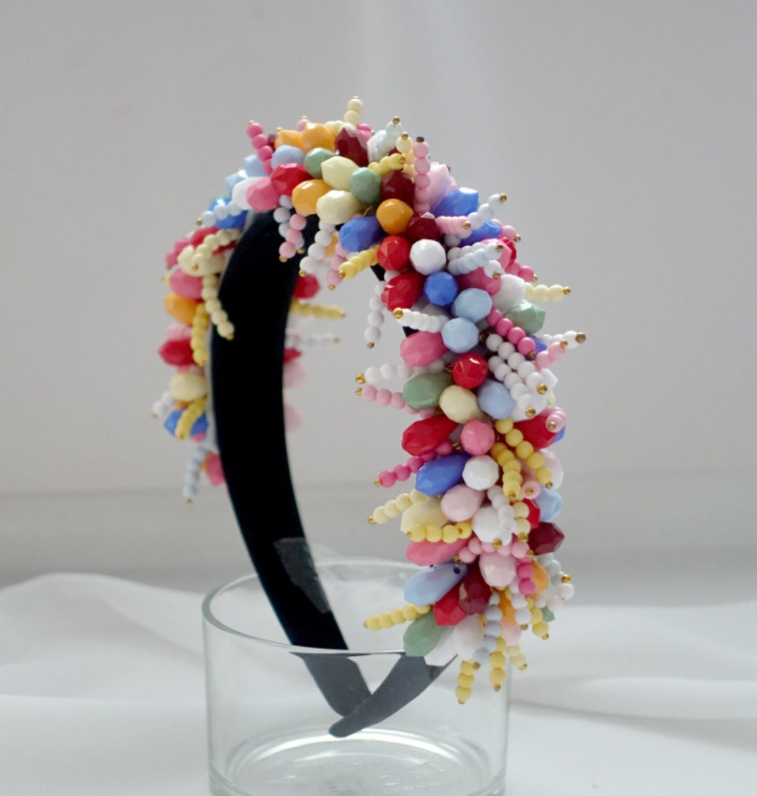 Martha Multicoloured Beaded Headband