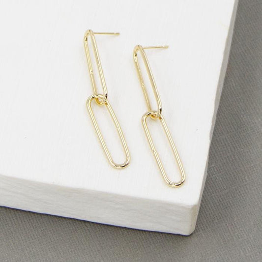GOLD LINKS EARRINGS