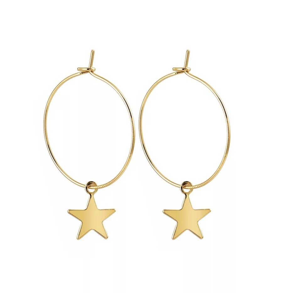 GOLD LITTLE STAR EARRINGS