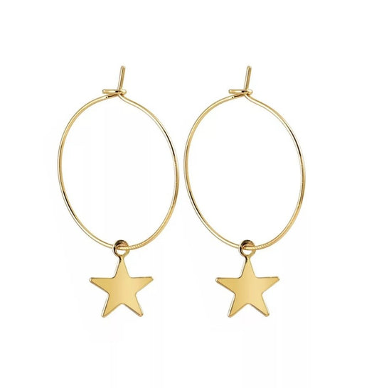GOLD LITTLE STAR EARRINGS