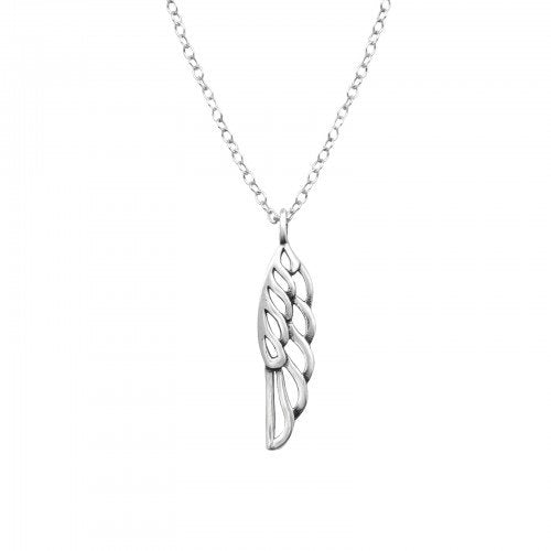 STERLING SILVER ANGEL WING NECKLACE