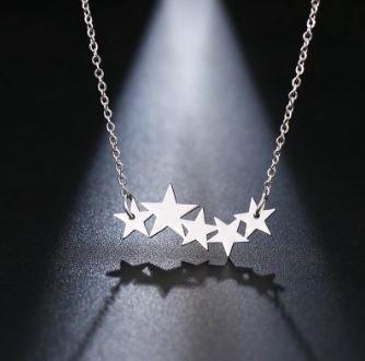 SILVER STARS NECKLACE