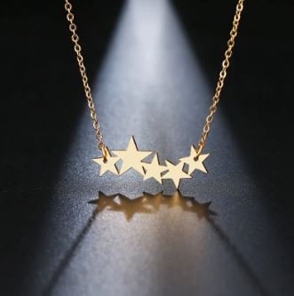 GOLD STARS NECKLACE