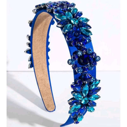 Cobalt Blue Jewelled Headband