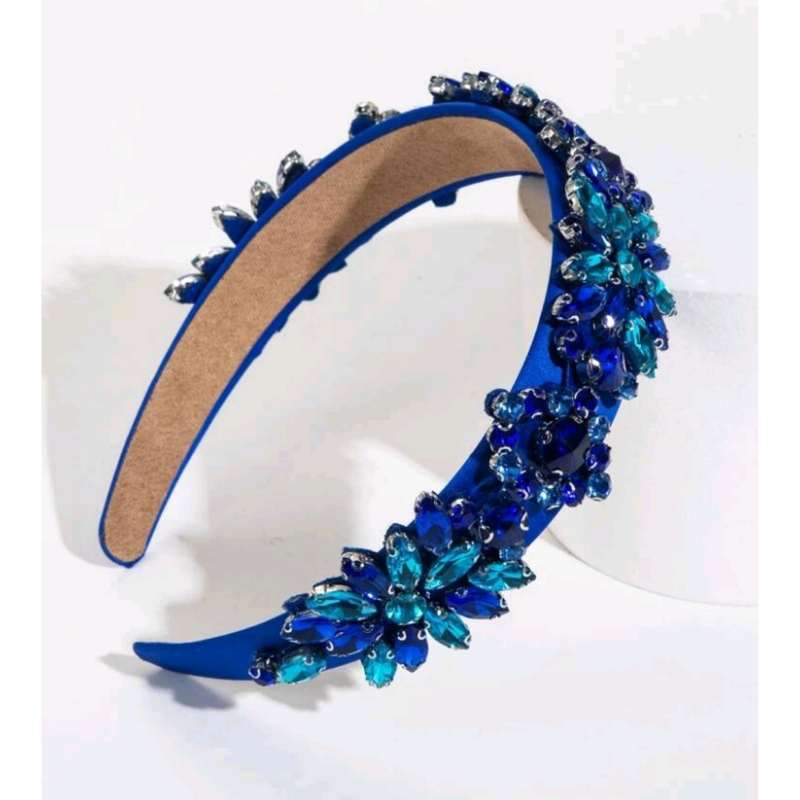 Cobalt Blue Jewelled Headband