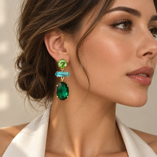 DANI Earrings in Green