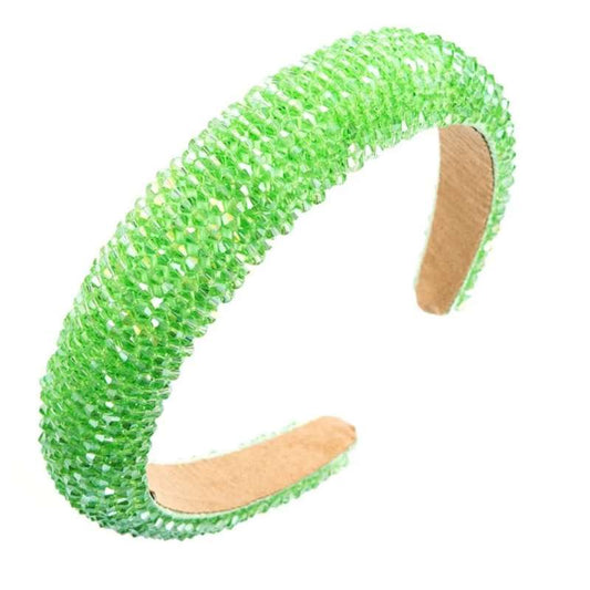 Lime Beaded Headband