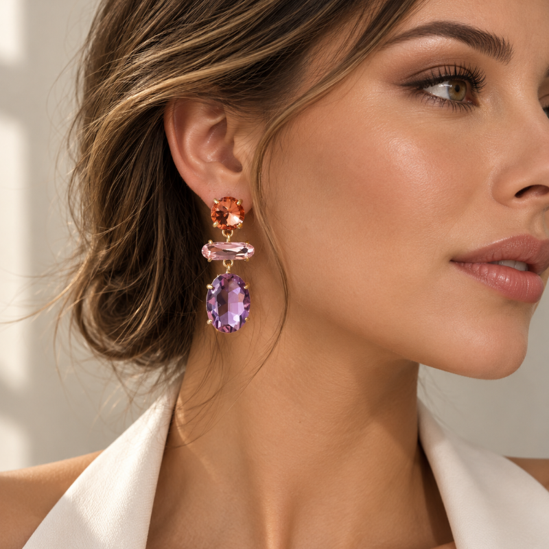 DANI Earrings in Lilac