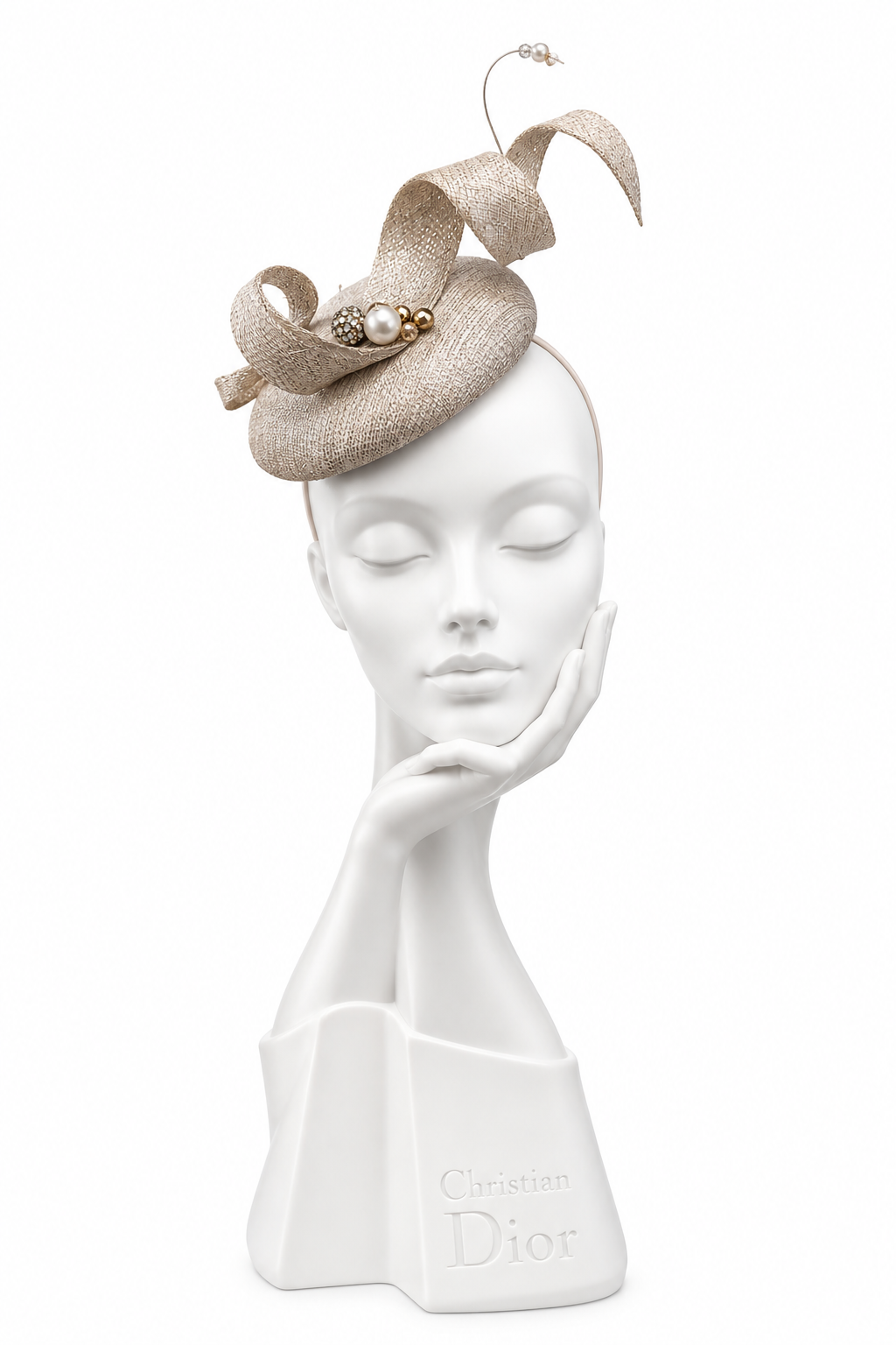 Champagne Headpiece with Gold detail