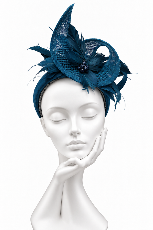 Teal Blue Headpiece