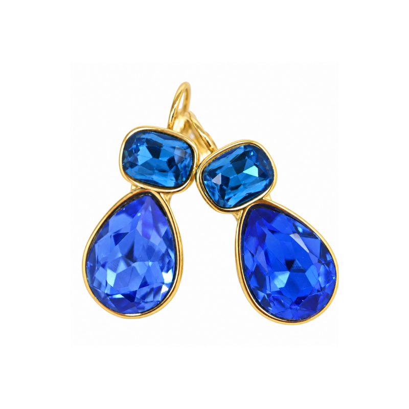 Kirsty Earrings - Cobalt Blue