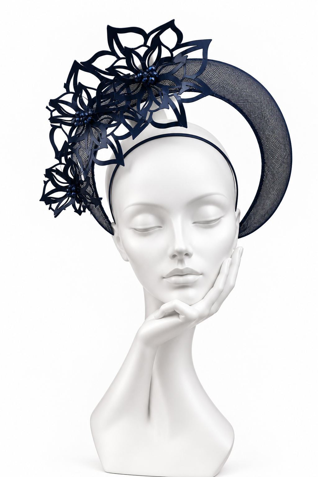 Navy Crown Headpiece