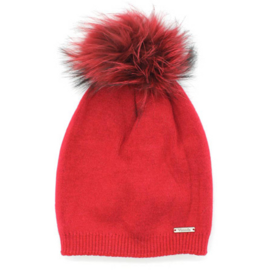 Berry Red Cashmere Hat